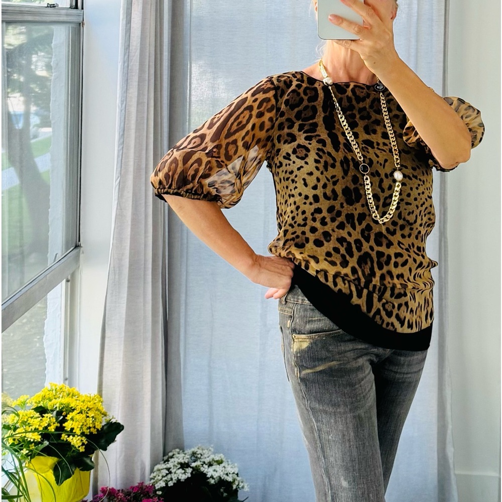 Authentic 100% Dolce &Gabbana chiffon top